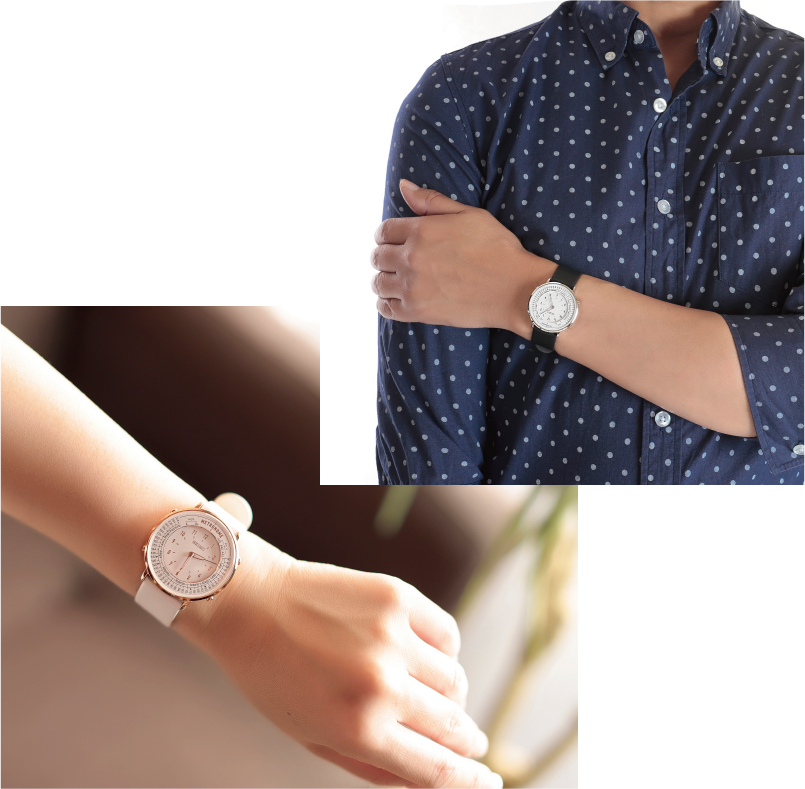 メトロノームウオッチ Casual Line(ブルー)