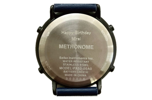 メトロノームウオッチ用有料文字入れサービス（商品と一緒にご注文ください）