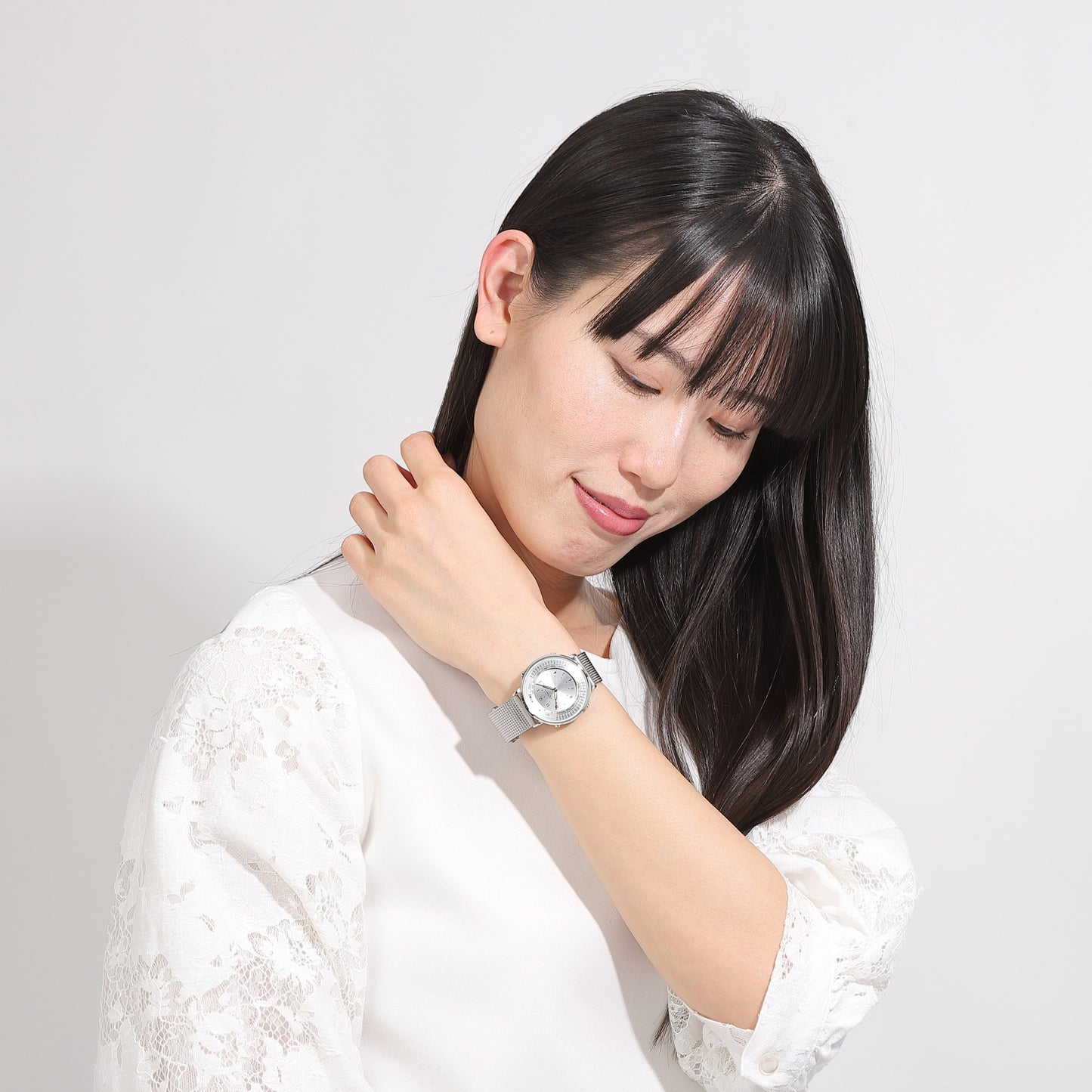 メトロノームウオッチ　Standard Line（メタルメッシュ シルバー）